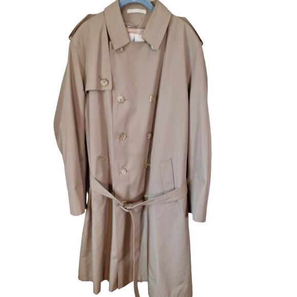 Misty Harbor Other - Vintage 80s/90s Misty Harbor Beige Khaki Trench Coat Zip Out Lining Men Size 42L